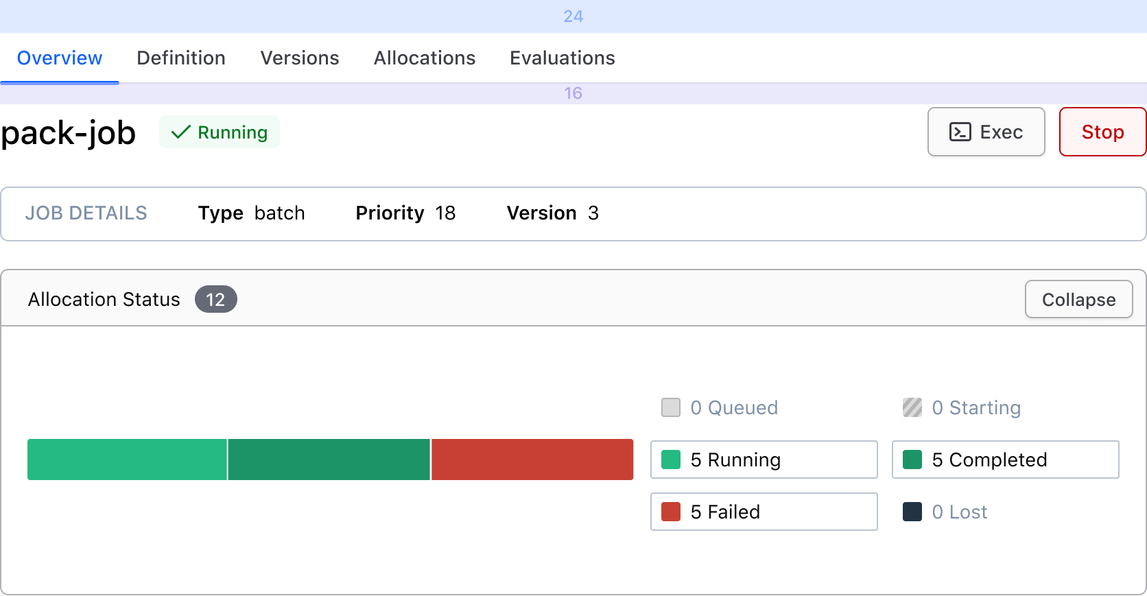 Tabs not contained spacing example